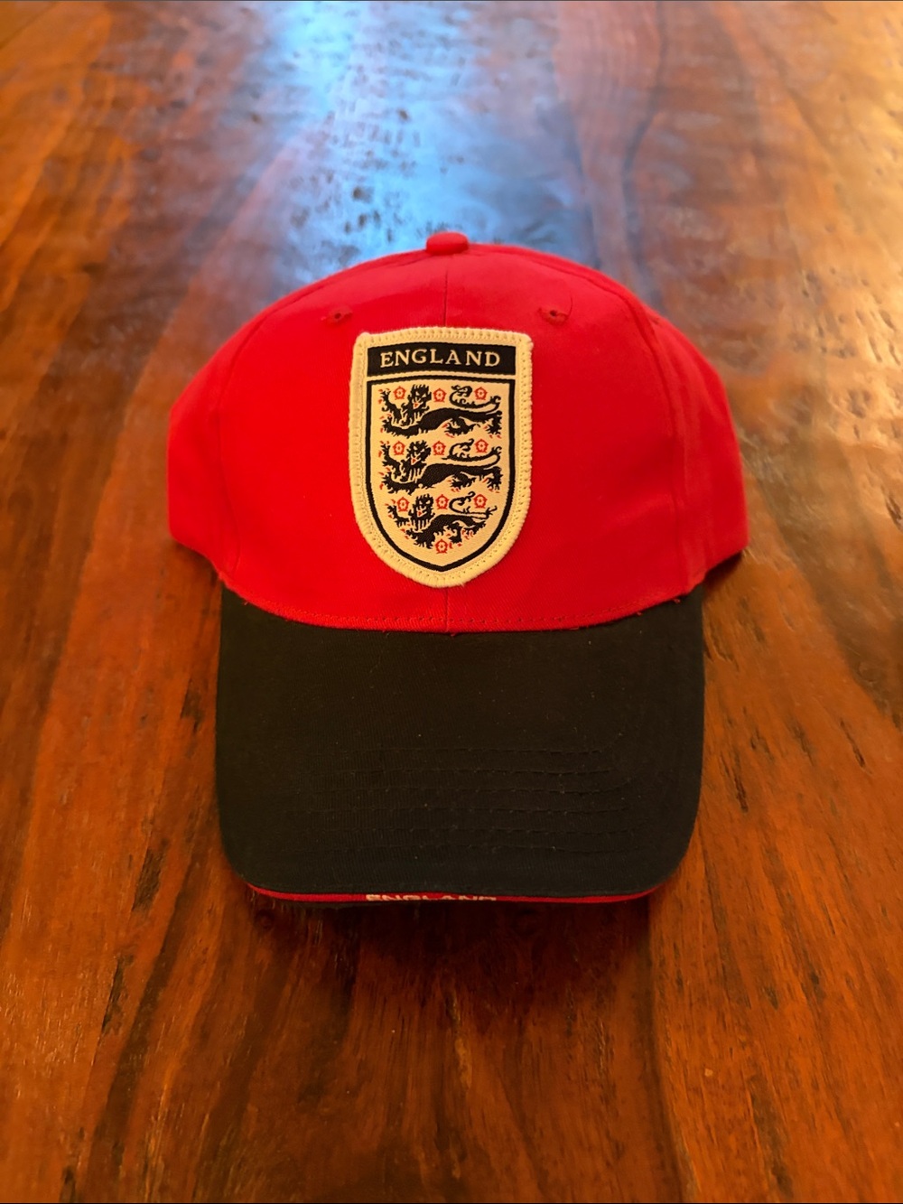 England Crest Red and Black Baseball Cap
